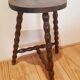 Tabouret bois pieds tournés