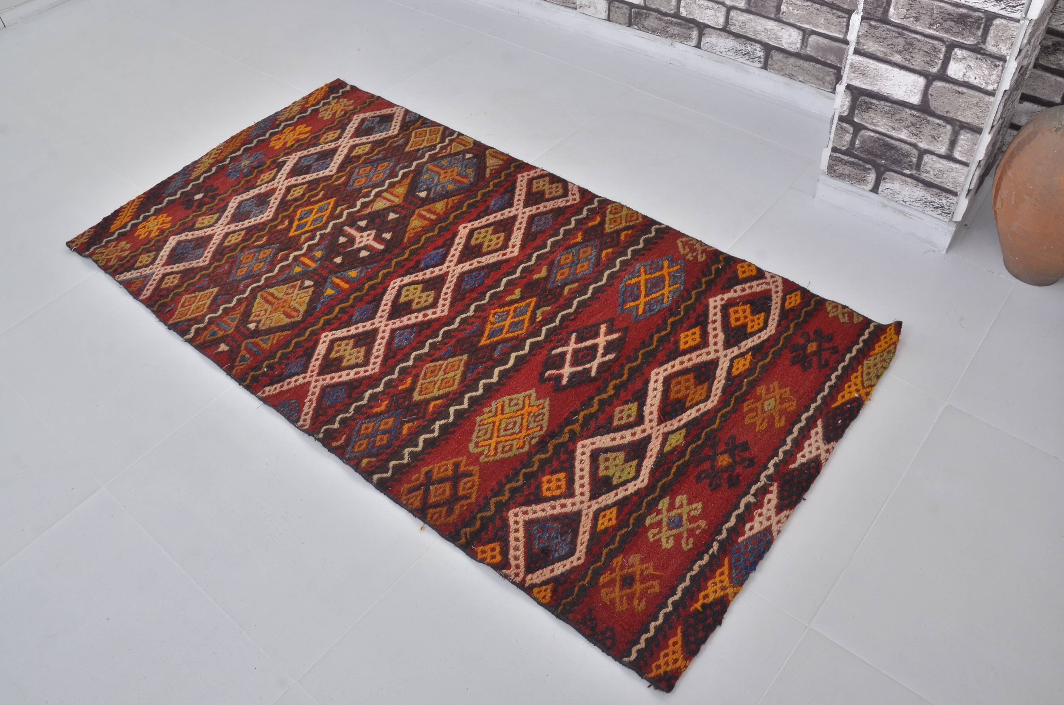 Small Anatolian Vintage Kilim sku 3787
