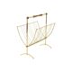 Brass rosewood magazine rack design sixties