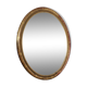 Miroir ovale doré 41/35 cm