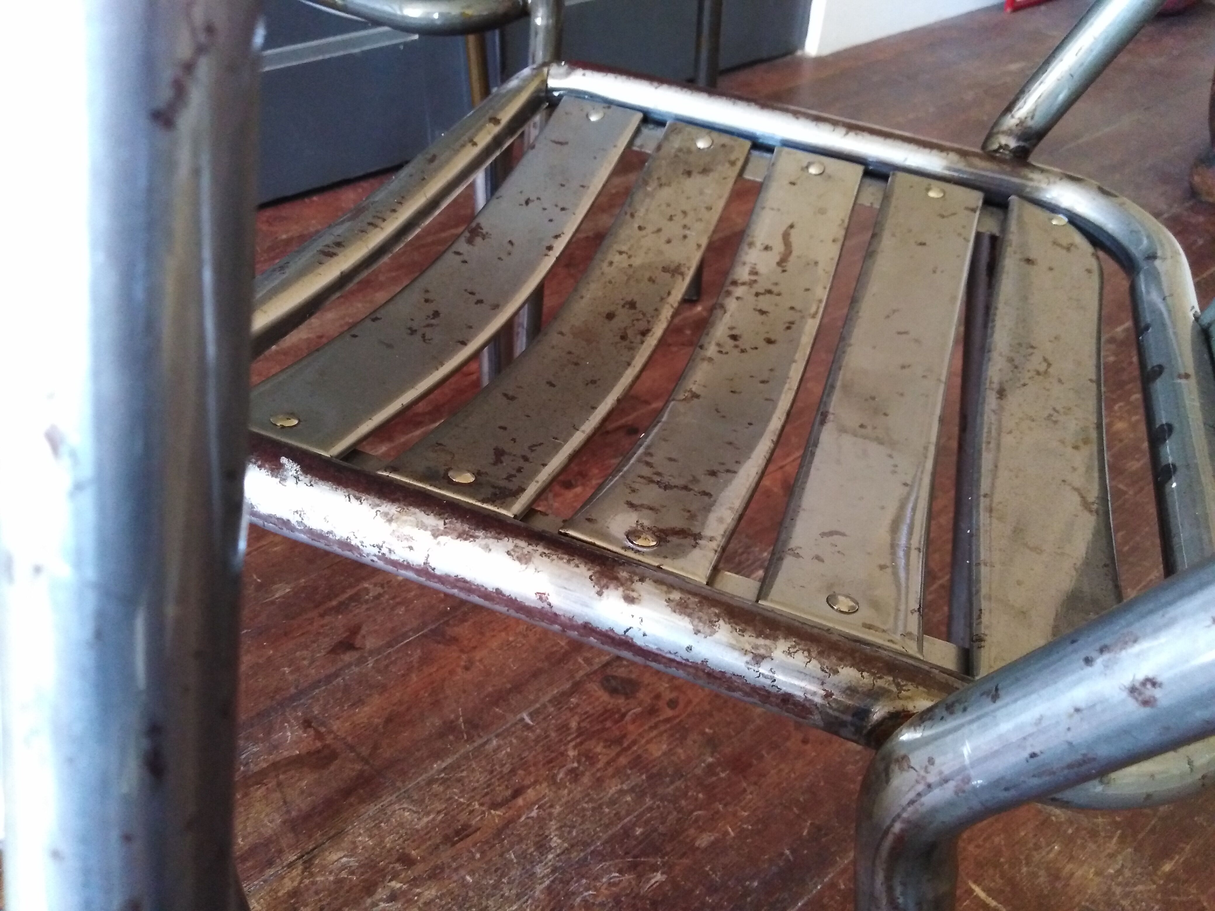 6 Tolix bistro chairs