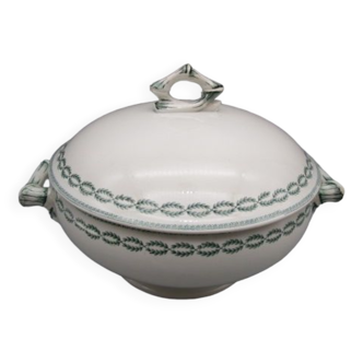 Sarreguemines earthenware tureen Nobilis model