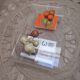 Design coffee table from Habitat in transparent plexiglass, mounted on wheels.