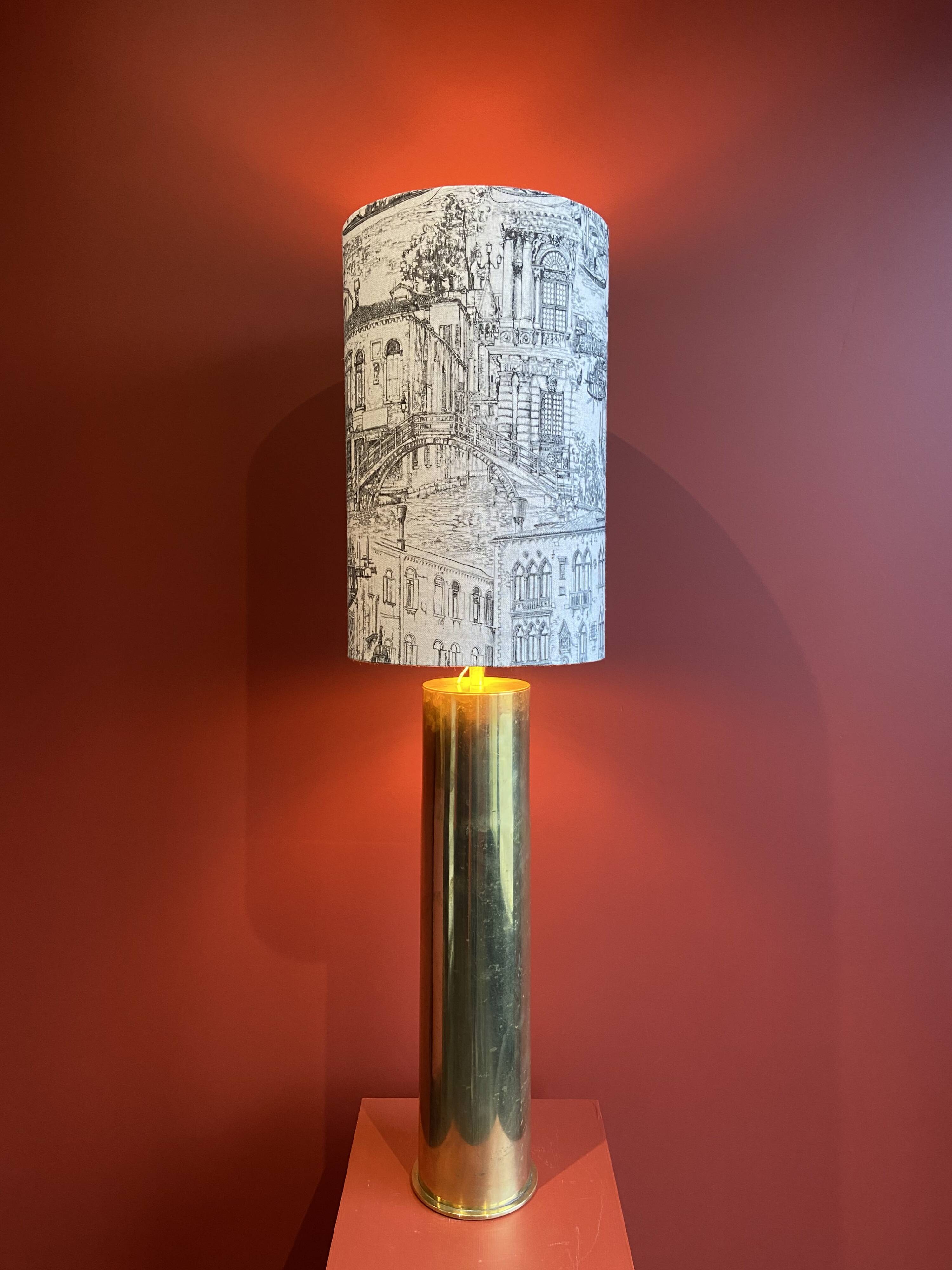 Table lamp "German Magdeburg Shell Socket" World War I, from