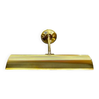 Vintage polished brass adjustable table lamp – 1970s wall light