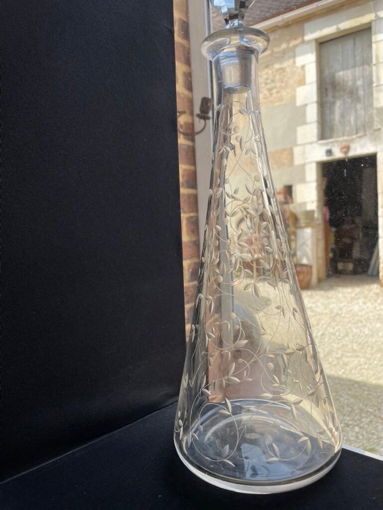 Saint Louis cut crystal stamped decanter