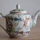 Chinese hand painted teapot Jingdezhen