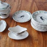 Dinette “h and b” Choisy le Roi 15 pieces