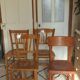 Quatre chaises bistrot