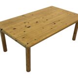 Vintage coffee table in pine 70s minimalist design