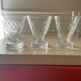 Argental Saint Louis crystal glasses
