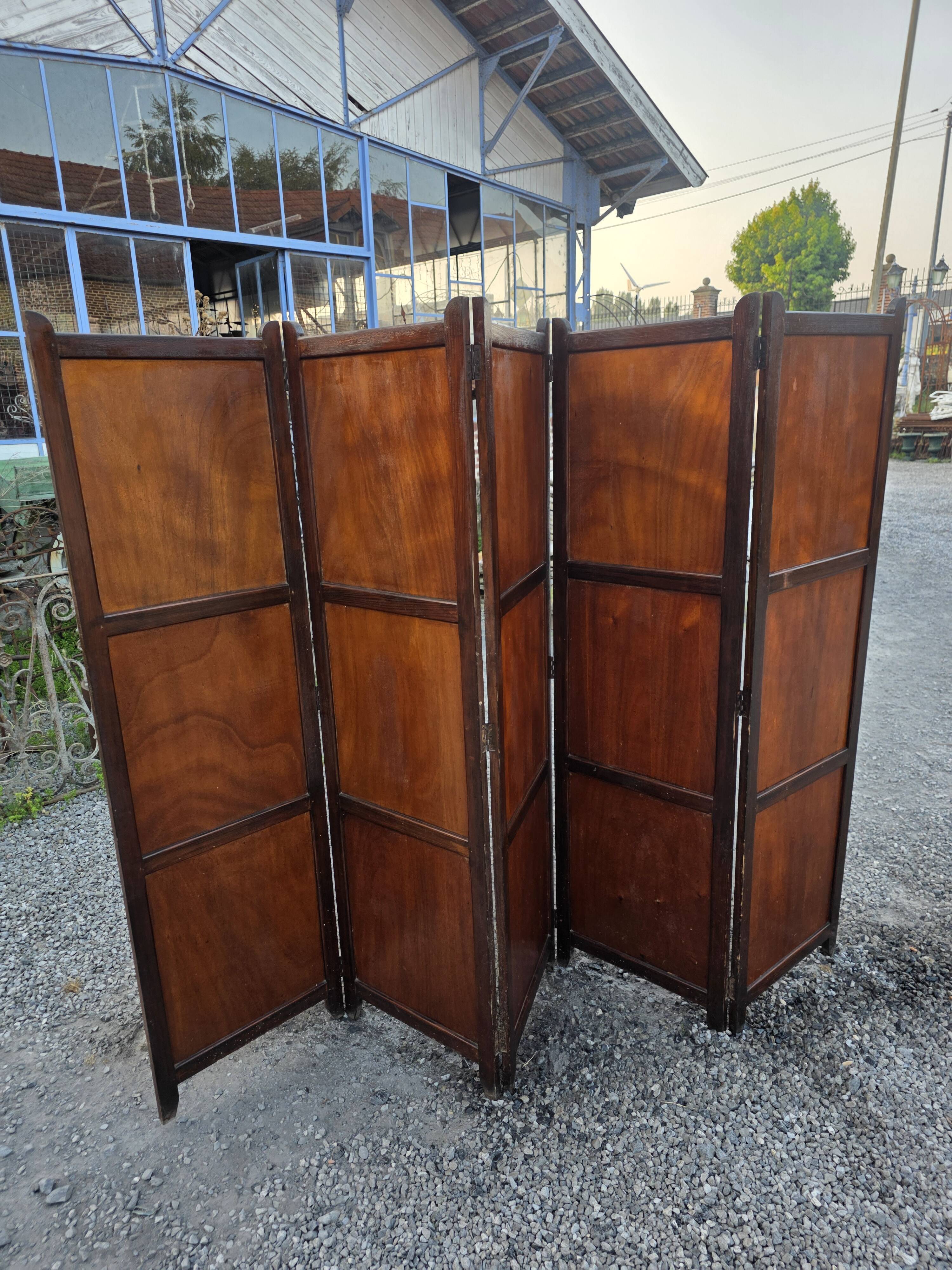 Paravent ancien 5 vantaux