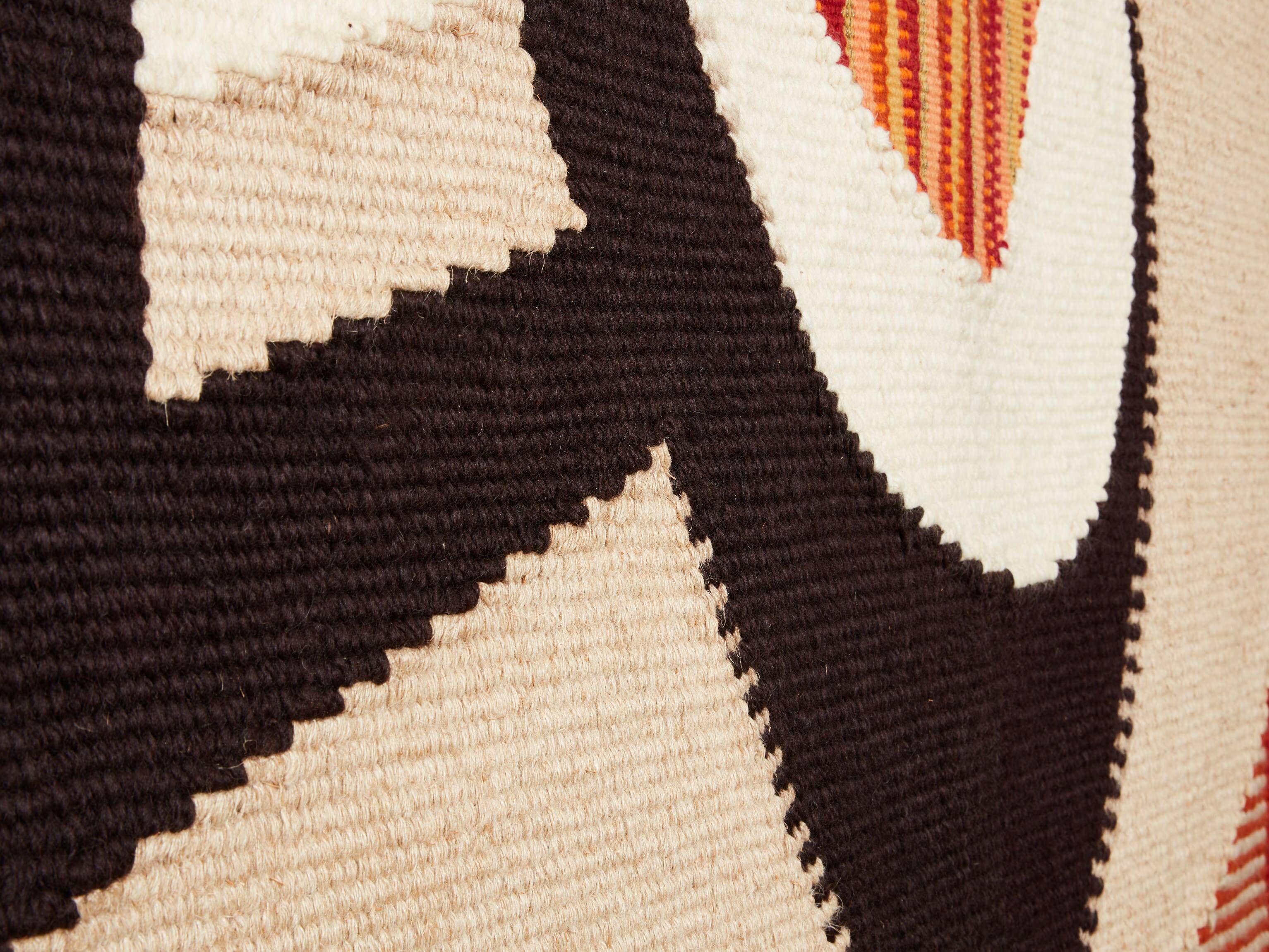 Daniel Drouin woven wool tapestry “Ombre rouge” 1970