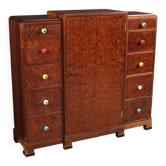 Commode Art Déco anglaise du 20e siècle