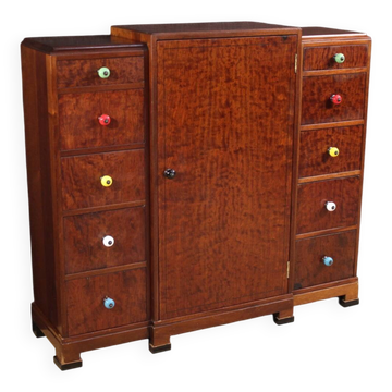 Commode Art Déco anglaise du 20e siècle