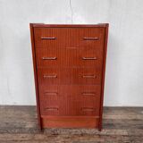 Commode chiffonnier semainier vintage teak 1950