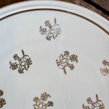 Lot de 11 assiettes à dessert anciennes en porcelaine de Limoges