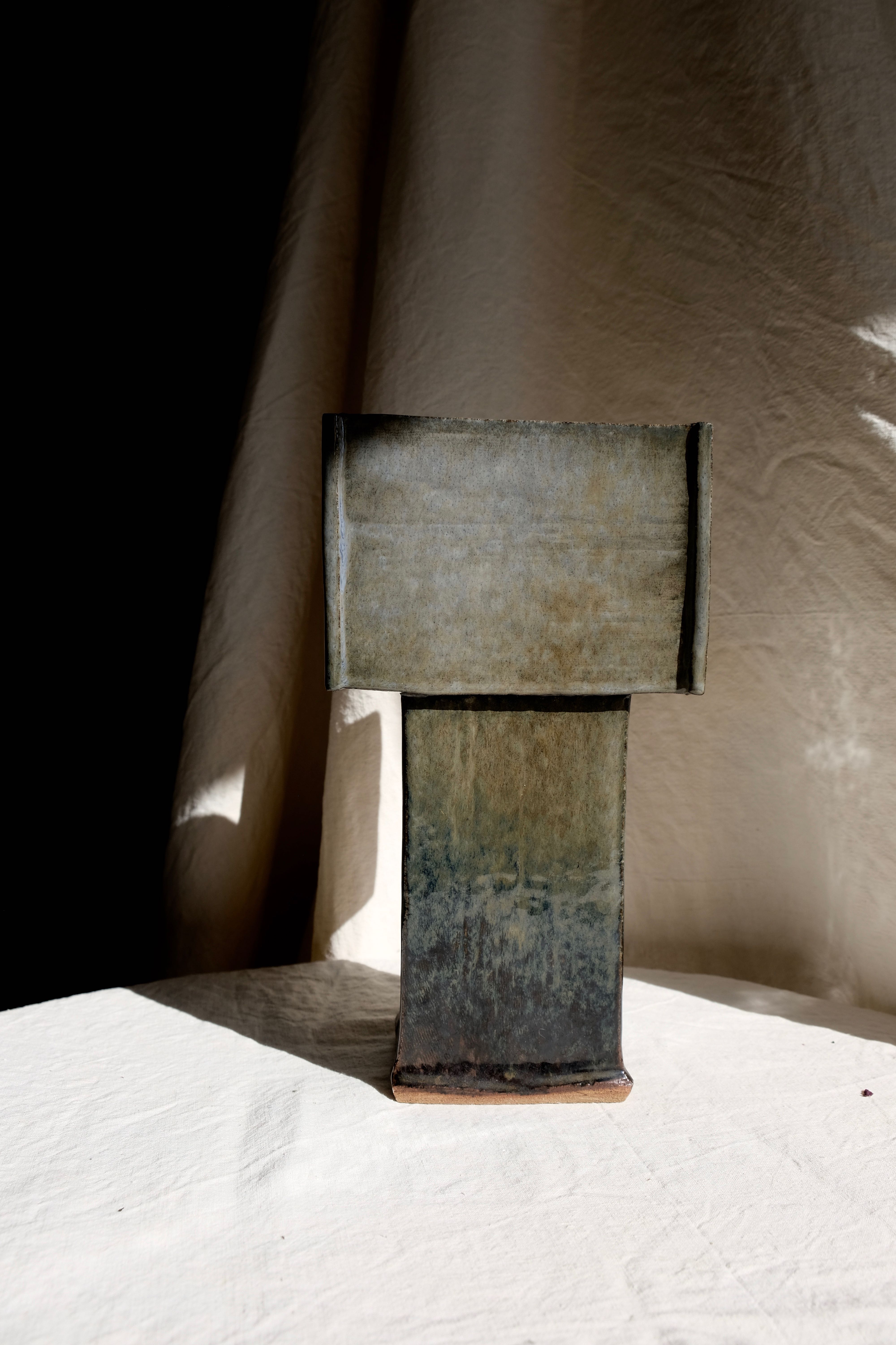 Japanese vase hanaire ikebana freeform mid century