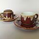 2 bistro coffee cups