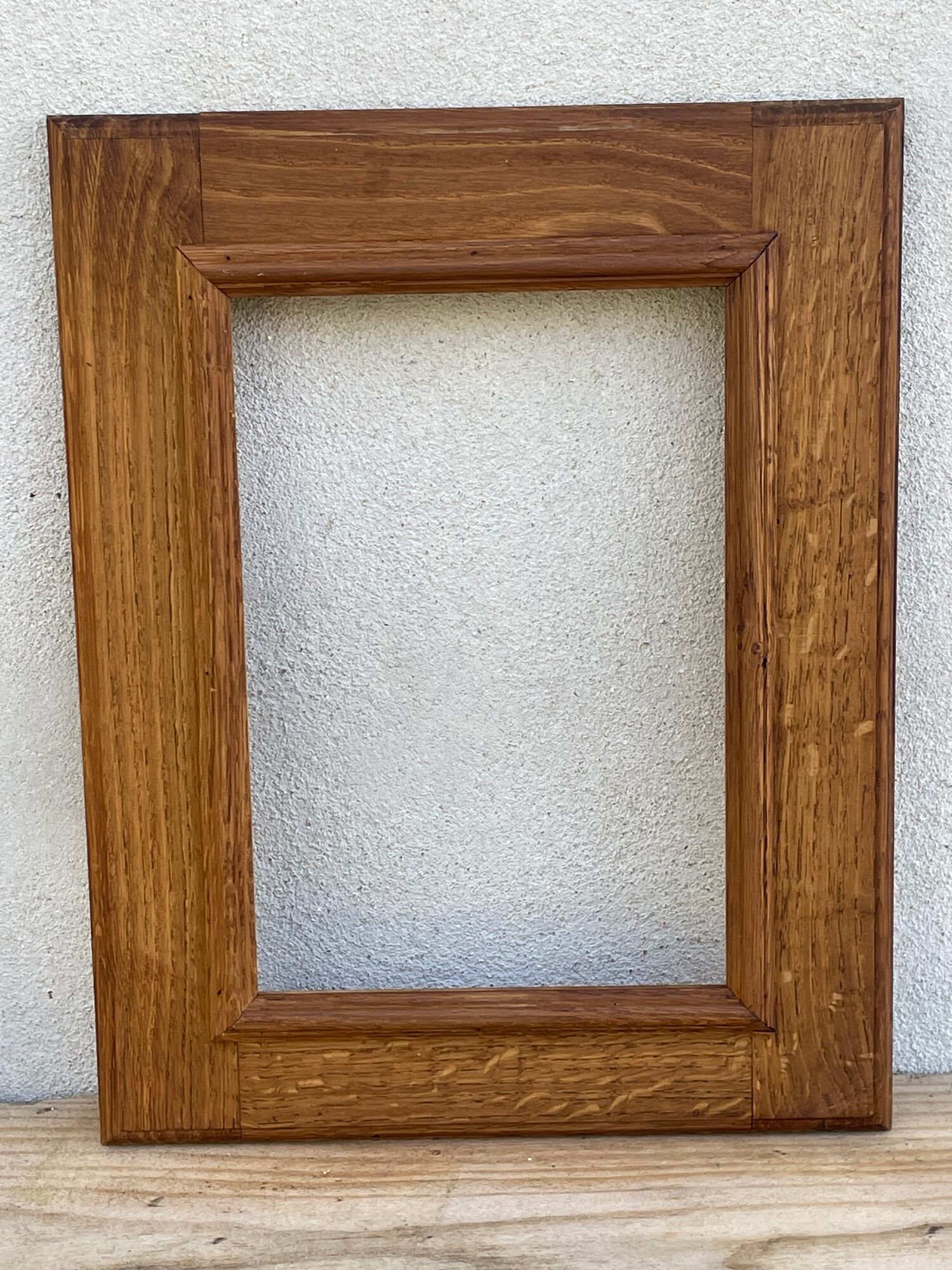 Set of 4 identical frames oak wood from artist stock