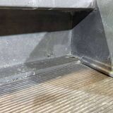 Comptoir de bar en chêne début XXème avec habillage d'époque zinc et étain