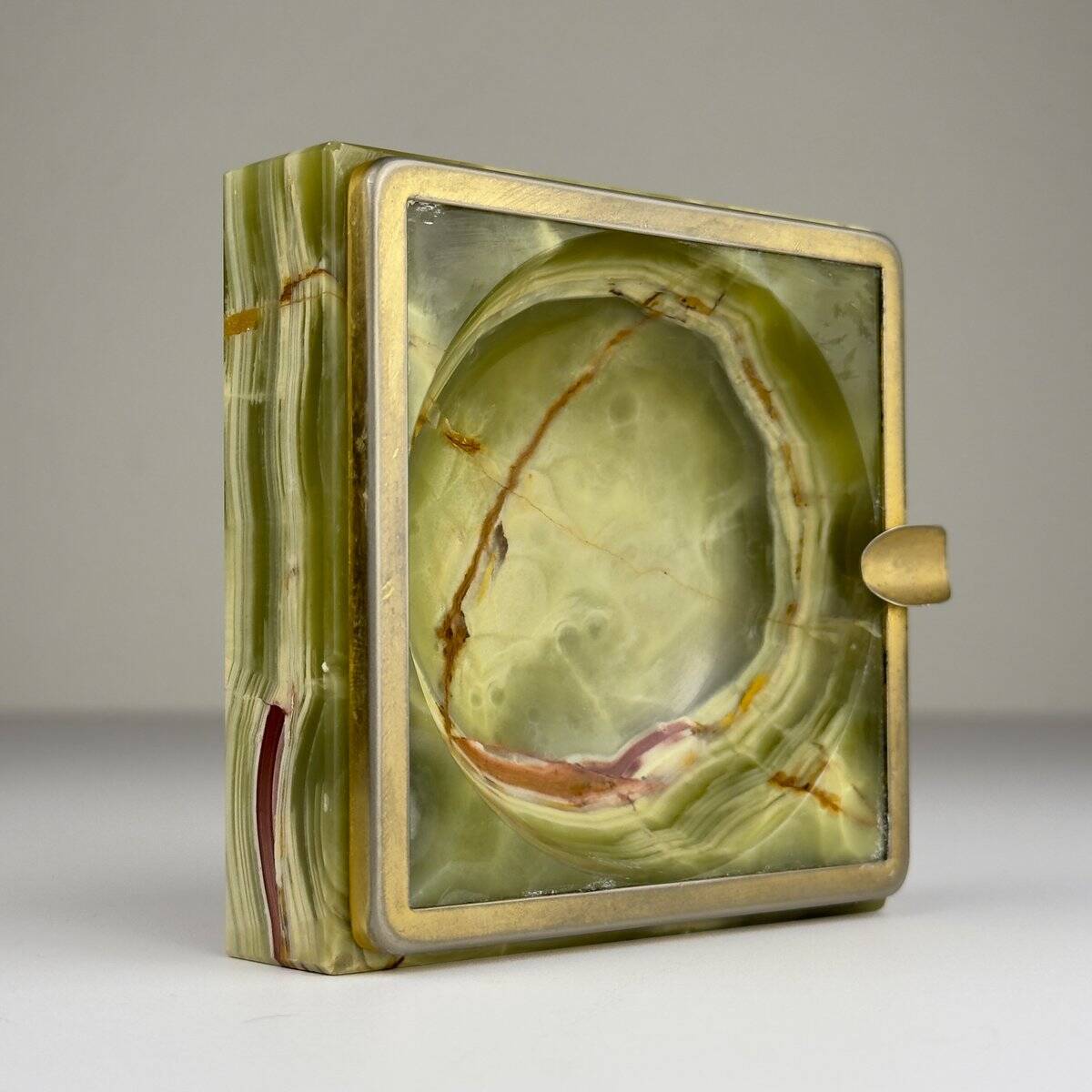 Vintage onyx ashtray, Italy, 1950s