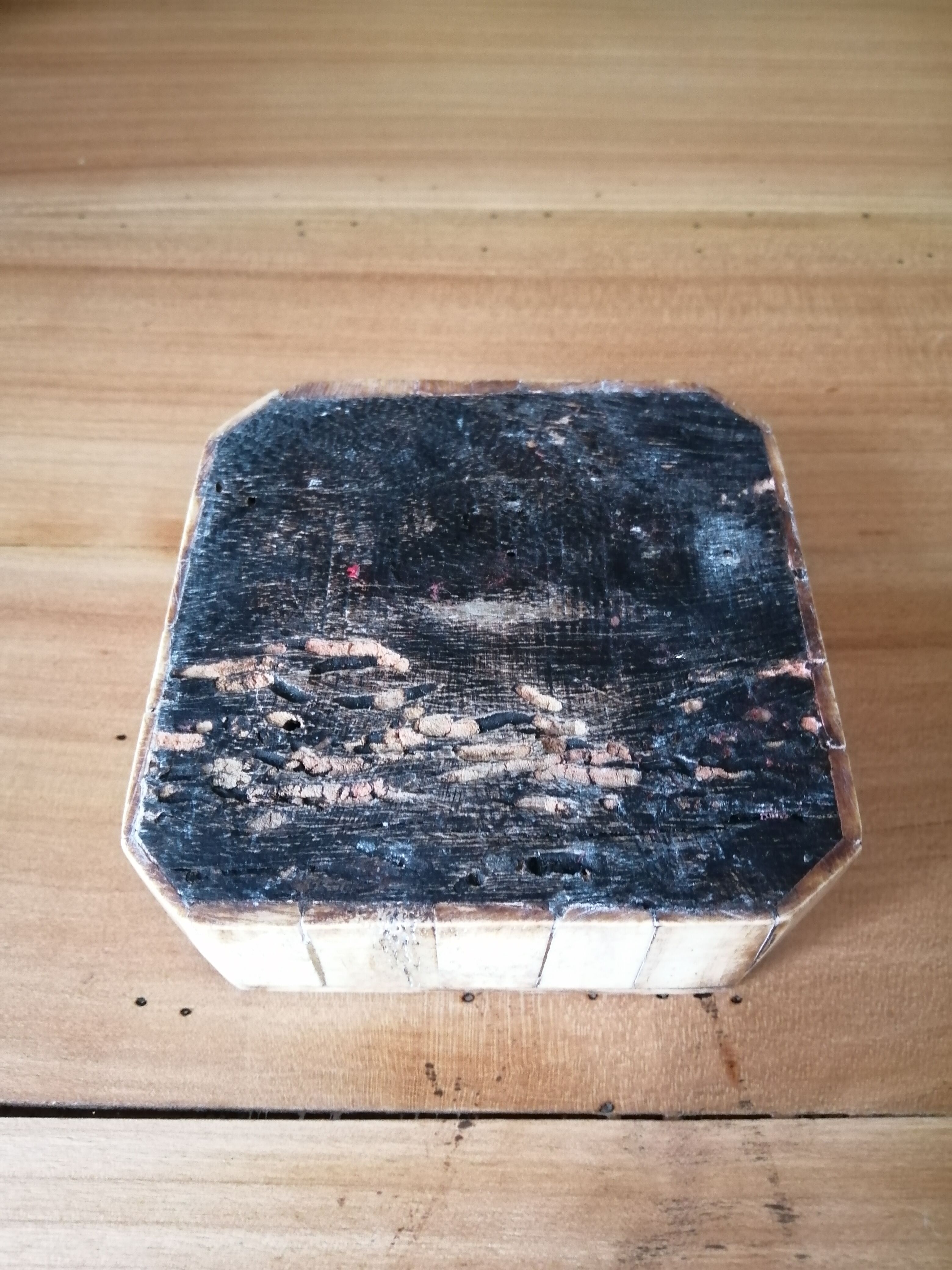 Brass and bone ashtray