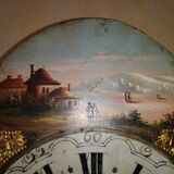 Pendule mouvement horloge hollandaise dite chaise époque 18eme
