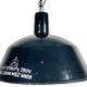 Industrial dark blue enamel pendant lamp from emax, 1960s