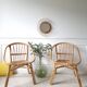 Pair of rattan armchairs