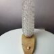 Art Deco France bedside lamp, brass with glass shade, '30s