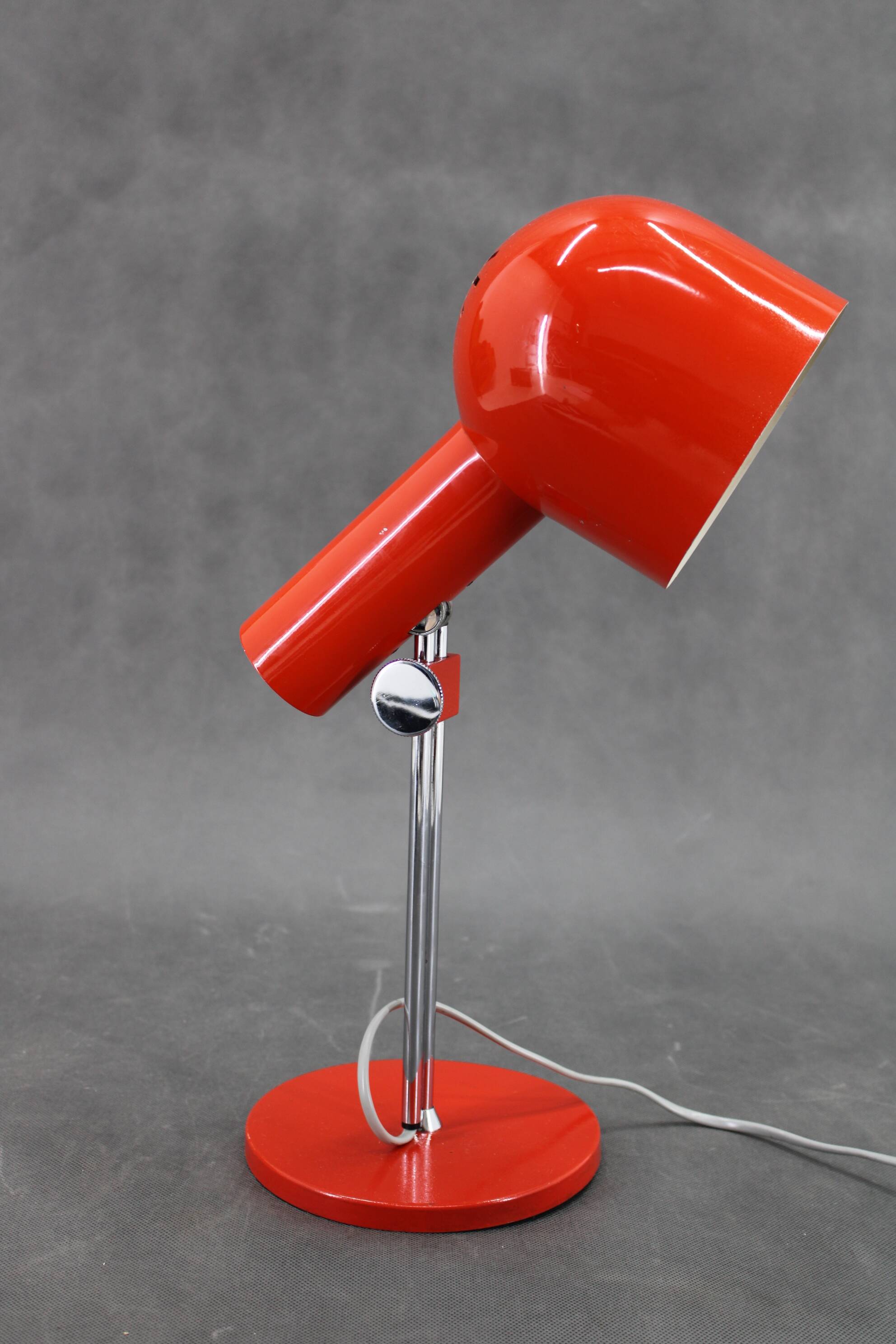 1960s Josef Hurka Red Desk Lamp for Napako , Czechoslovakia