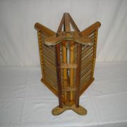 Bamboo folding magazine rack from the 40s - 50s