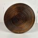 Low wood turned midcentury brutalist side table, style of Charles Dudouyt