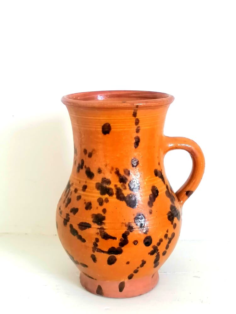 Spotted terracotta decanter, circa 1960