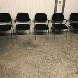 Suite of 5 office chairs 1970