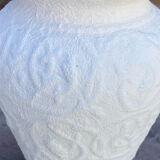 Textured white vase