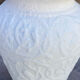 Vase blanc texturé