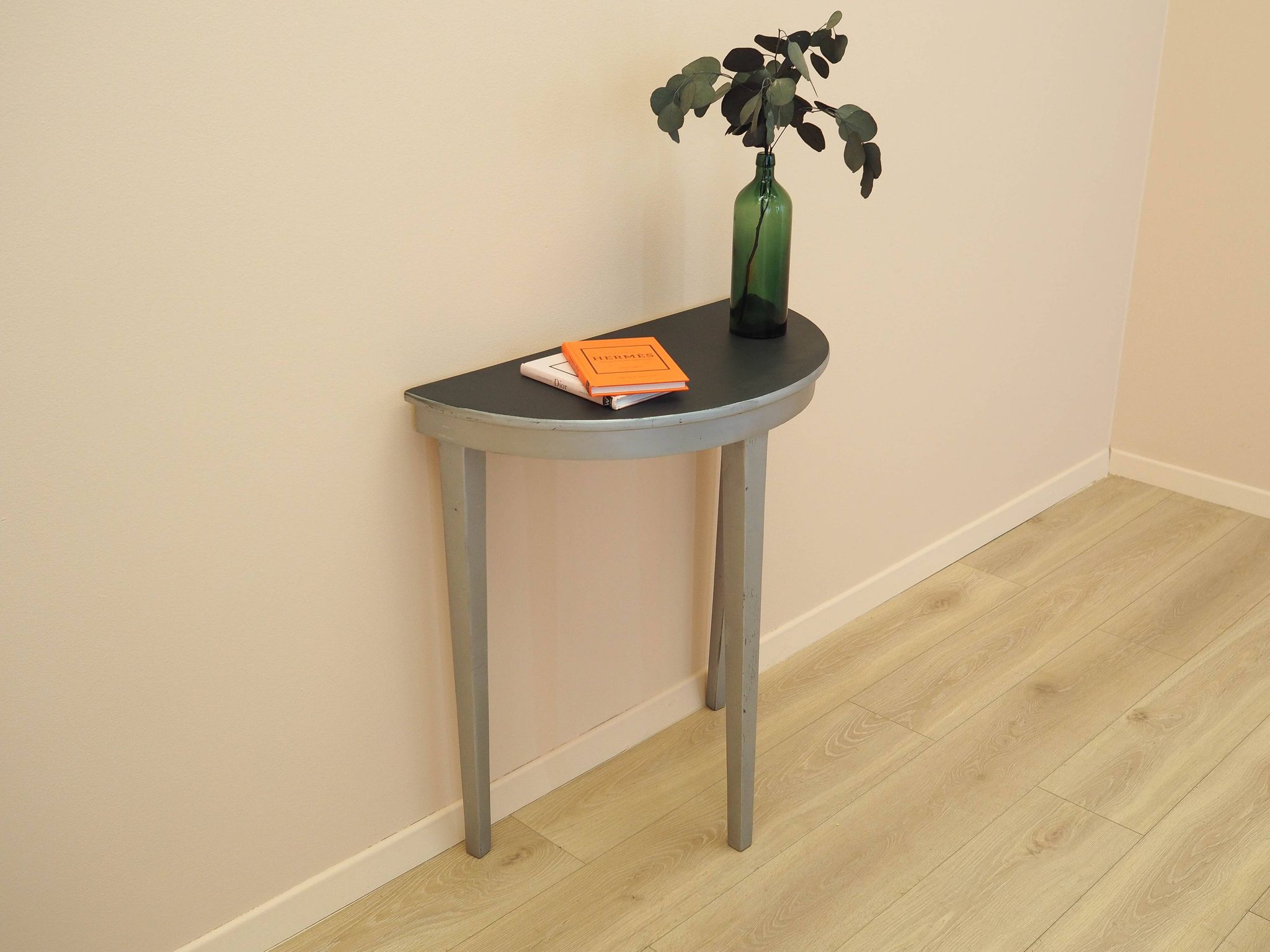 Table console en pin, design danois, années 1960, fabriquée au Danemark