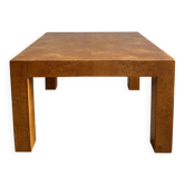 Table basse en loupe de peuplier