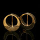 Pair of brass candle holders, Kolback