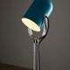 Turquoise floor lamp with plexi stem by Cosack