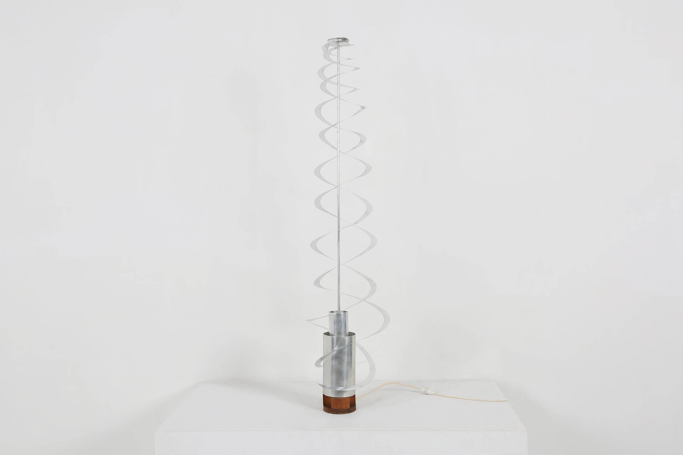 Kinetic Spiral Light Sculpture from Werner Epstein, 1972