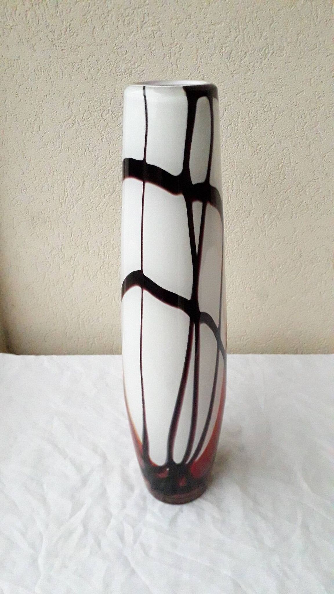 Multicoloured glass vase