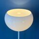 Vintage white floor lamp in Guzzini Space Age Mid-Century style