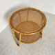 Table basse en rotin 1960