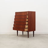 Teak chest of drawers, Danish design, 60's, production: Denmark