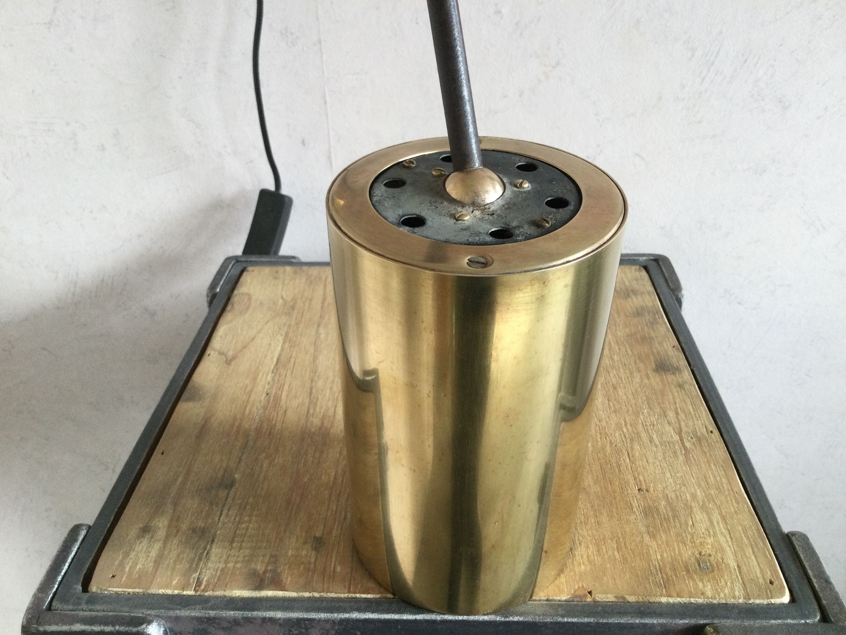 Brass pipe wall light circa 1950/60