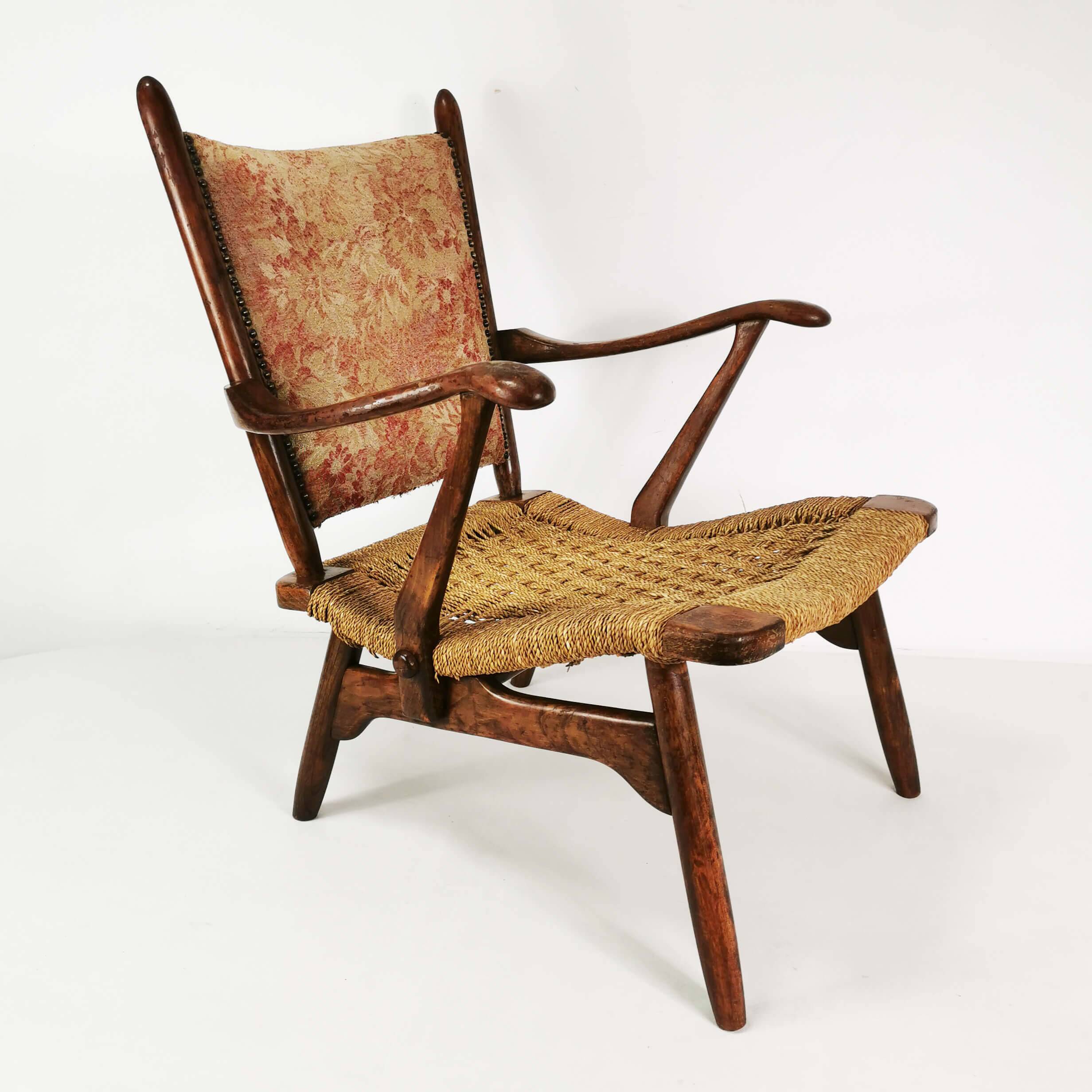 Art Deco armchair, designed by De Ster Gelderland, Netherlands, 1950s.