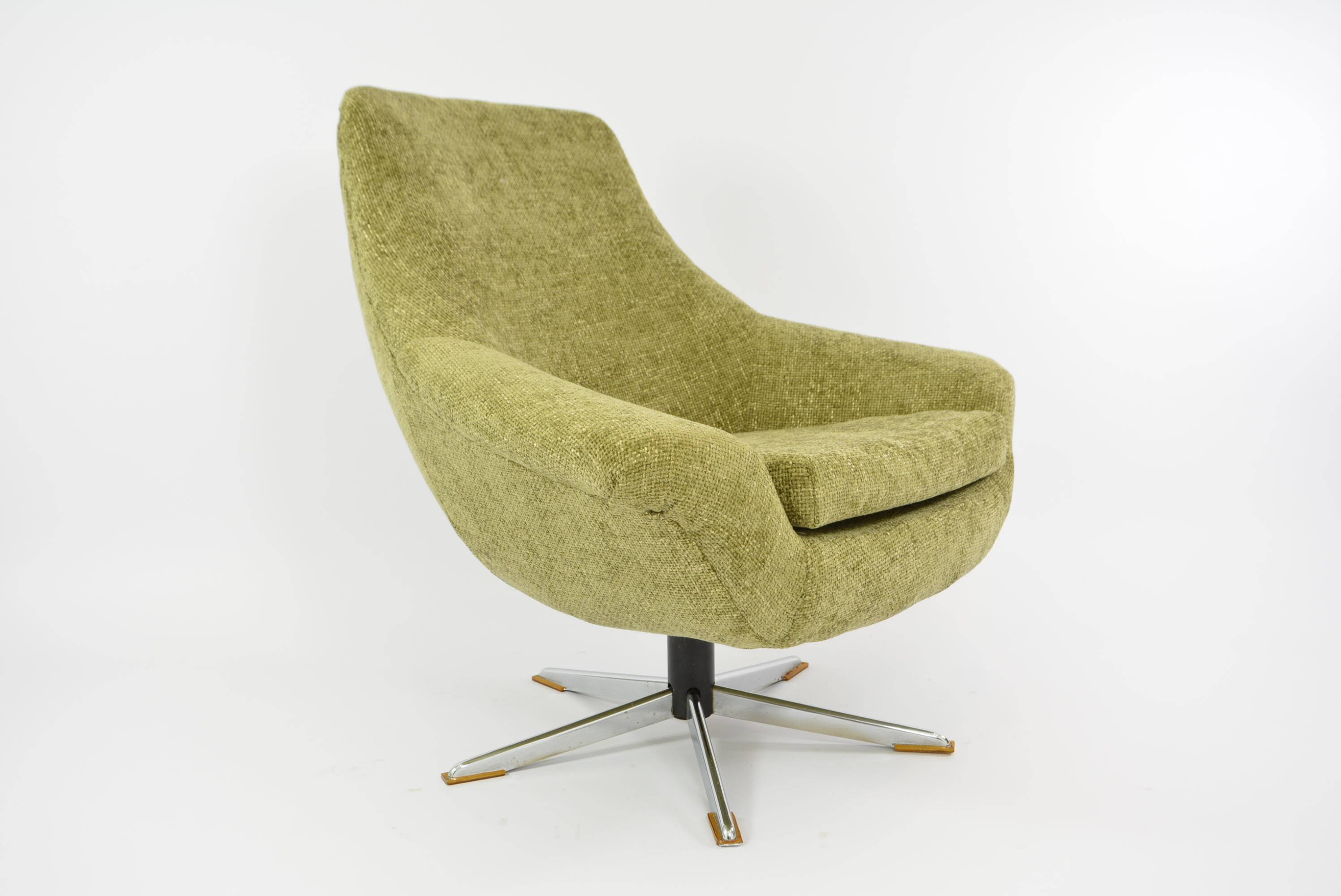 Swivel shell armchairgreen Khaki